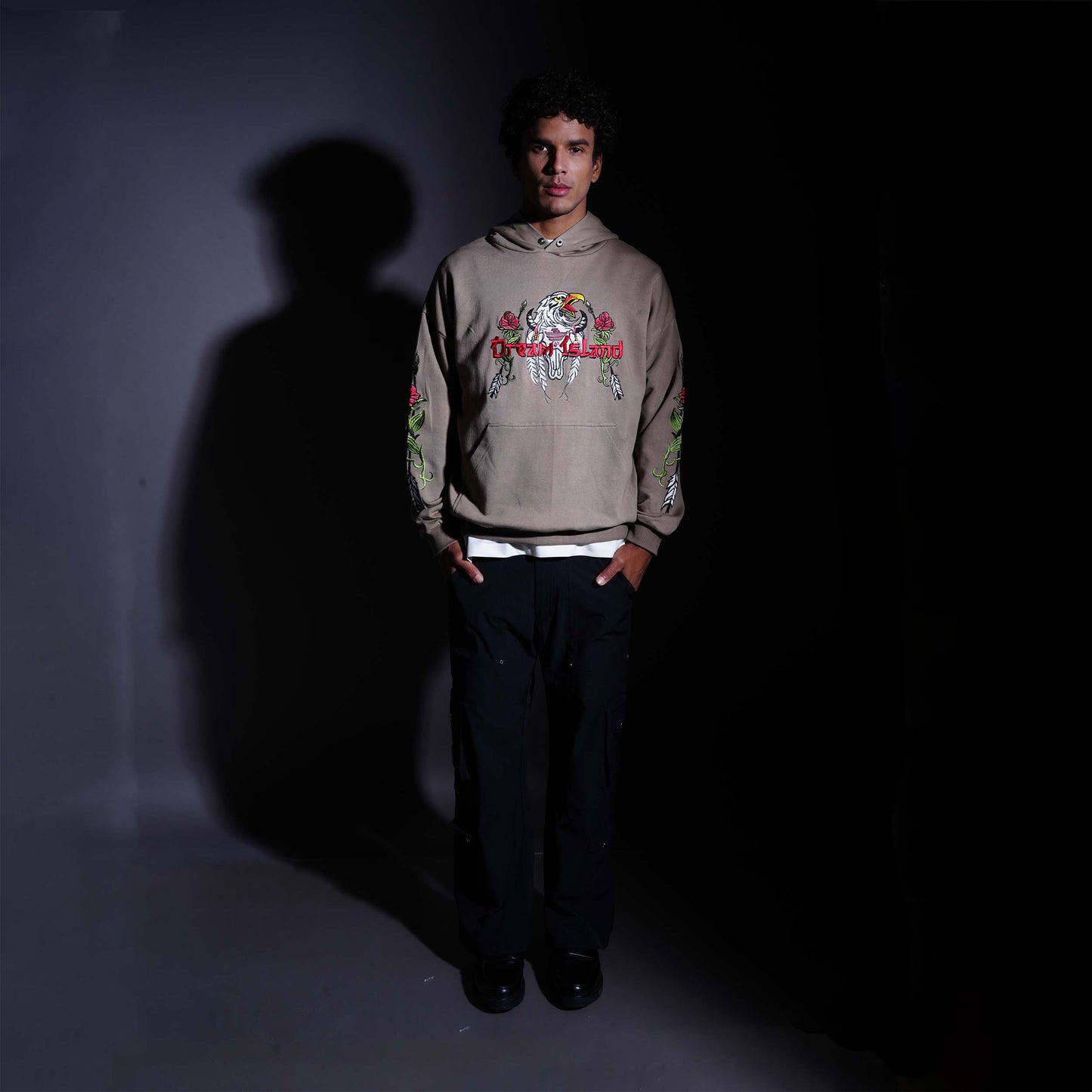 SPIRIT OF AN EAGLE HOODIE - FERN