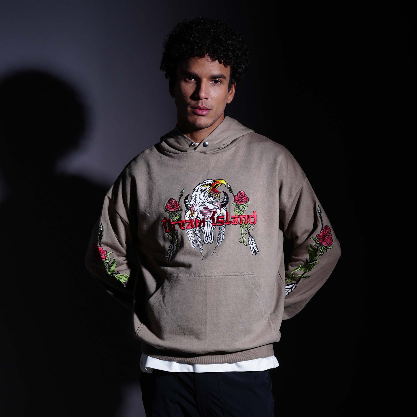 SPIRIT OF AN EAGLE HOODIE - FERN