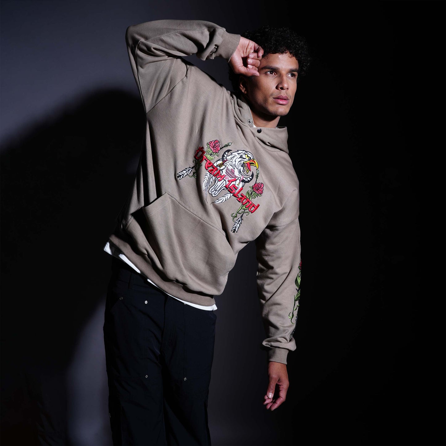 SPIRIT OF AN EAGLE HOODIE - FERN