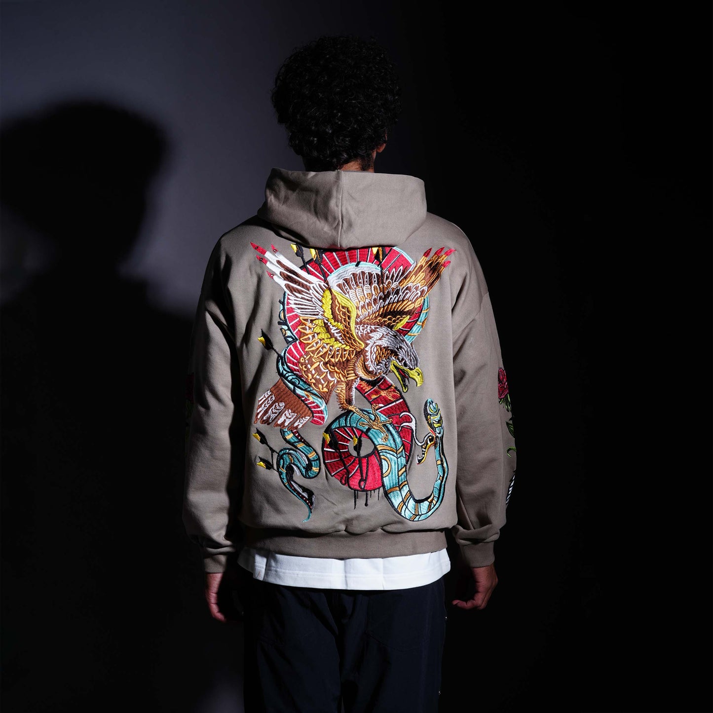 SPIRIT OF AN EAGLE HOODIE - FERN