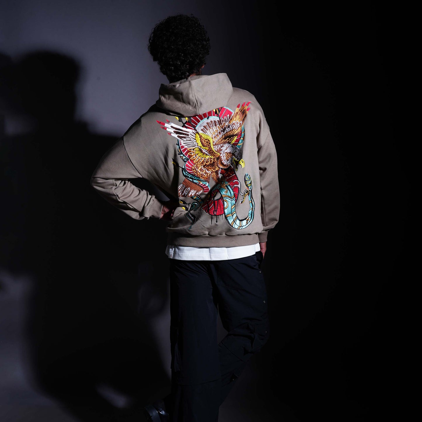 SPIRIT OF AN EAGLE HOODIE - FERN