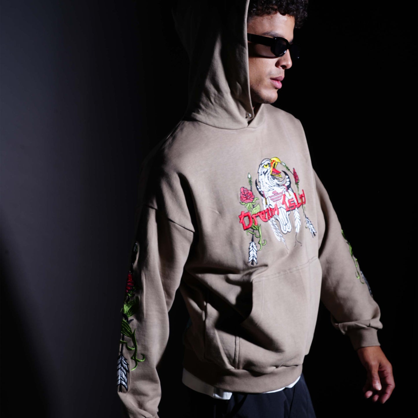SPIRIT OF AN EAGLE HOODIE - FERN