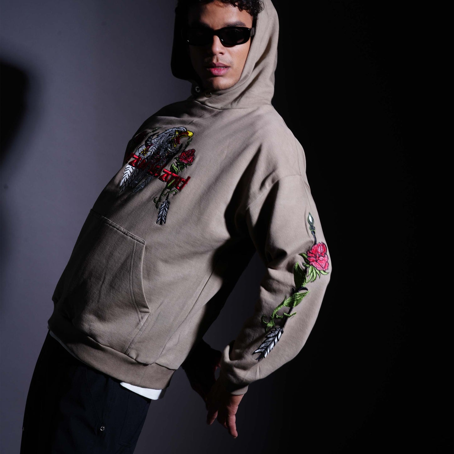SPIRIT OF AN EAGLE HOODIE - FERN
