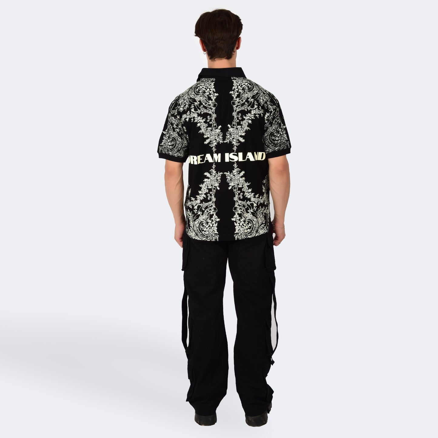 RENAISSANCE POLO T-SHIRT - BLACK