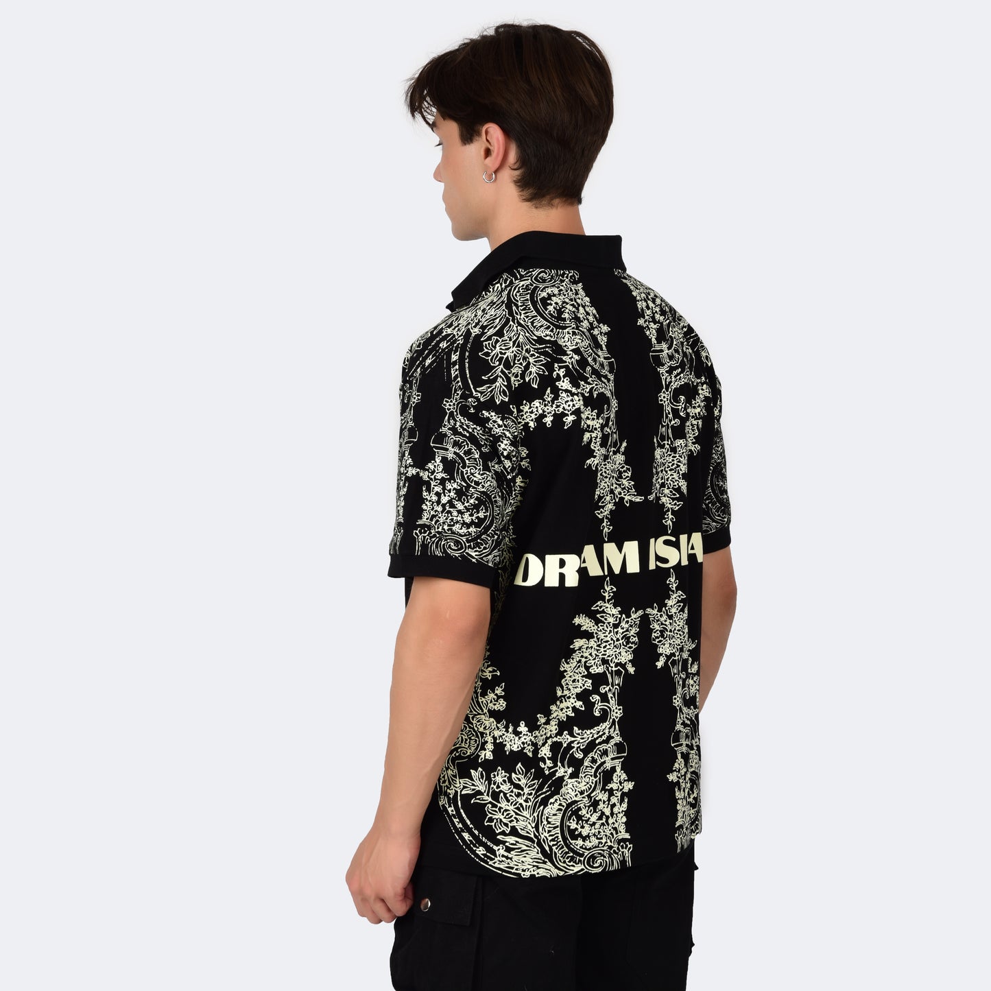 RENAISSANCE POLO T-SHIRT - BLACK