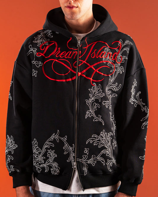 STORM LILY HOODIE - BLACK