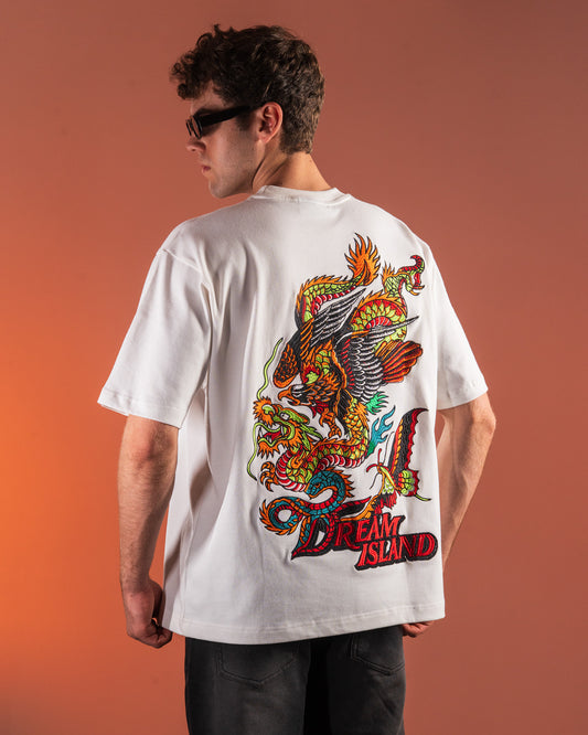 WINGED FURY T-SHIRT - OFF WHITE