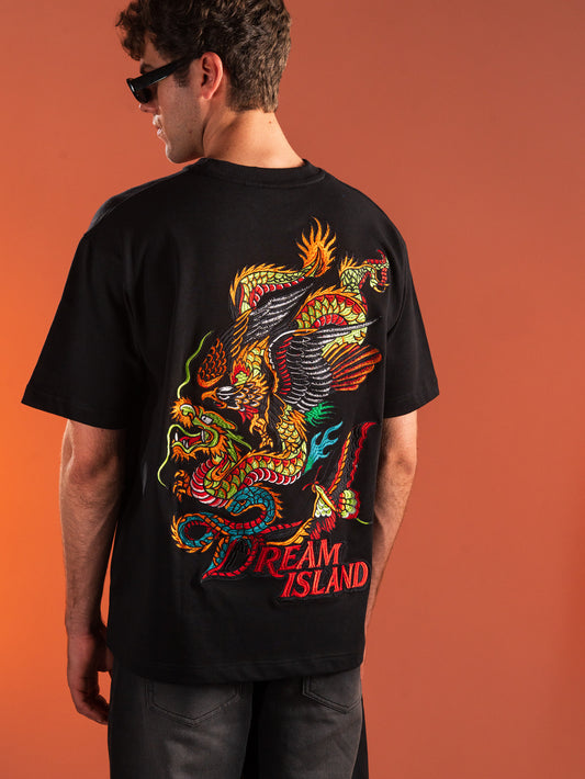 WINGED FURY T-SHIRT - BLACK