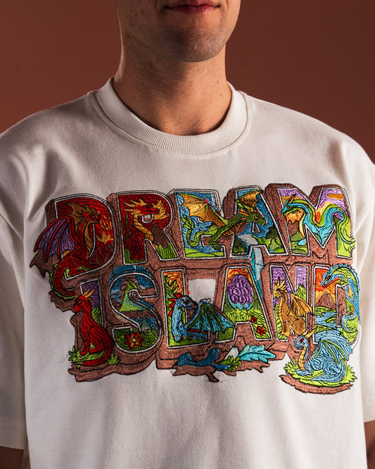 COLLECTIBLE: ISLE OF DRAGONS T-SHIRT - OFF WHITE