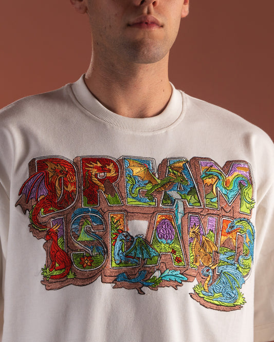 COLLECTIBLE: ISLE OF DRAGONS T-SHIRT - OFF WHITE