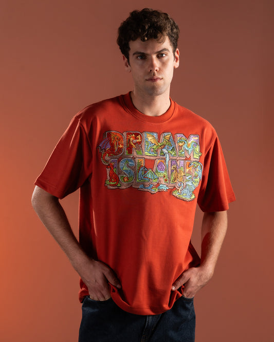 COLLECTIBLE: ISLE OF DRAGONS T-SHIRT - BURNT ORANGE