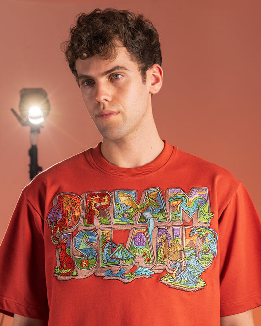 COLLECTIBLE: ISLE OF DRAGONS T-SHIRT - BURNT ORANGE