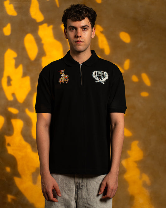 GLORYBOUND POLO T-SHIRT - BLACK