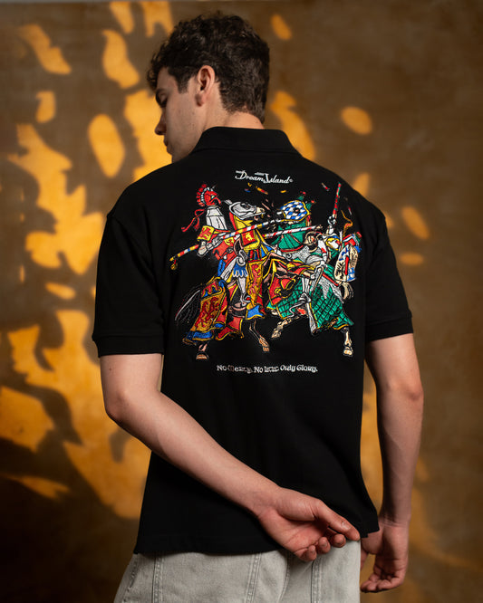 GLORYBOUND POLO T-SHIRT - BLACK