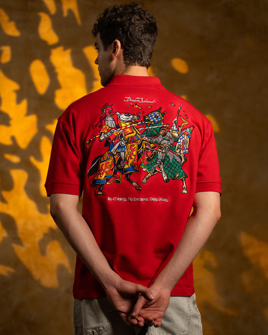 GLORYBOUND POLO T-SHIRT - RED