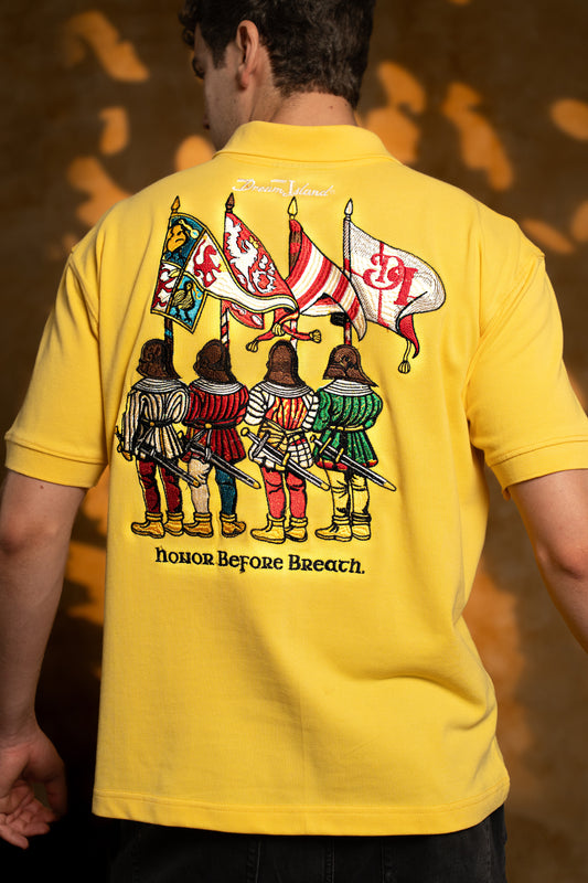 'THE STANDARD' POLO T-SHIRT - YELLOW