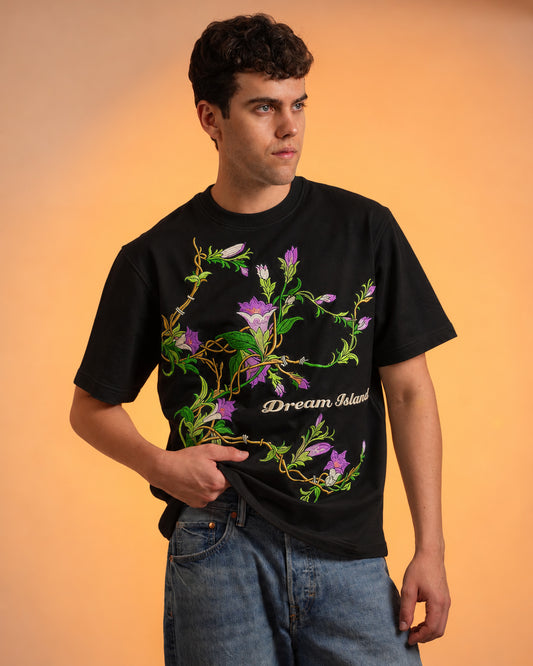 BLOOM T-SHIRT - BLACK