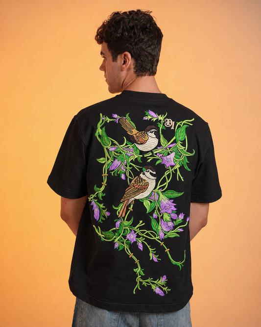 BLOOM T-SHIRT - BLACK