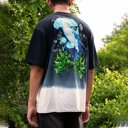 HAMMERHEAD EMBROIDERED T-SHIRT - MELANGE BLACK