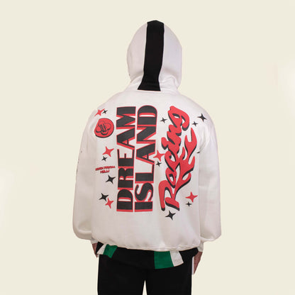 EAGLE RACING HOODIE - OFF WHITE