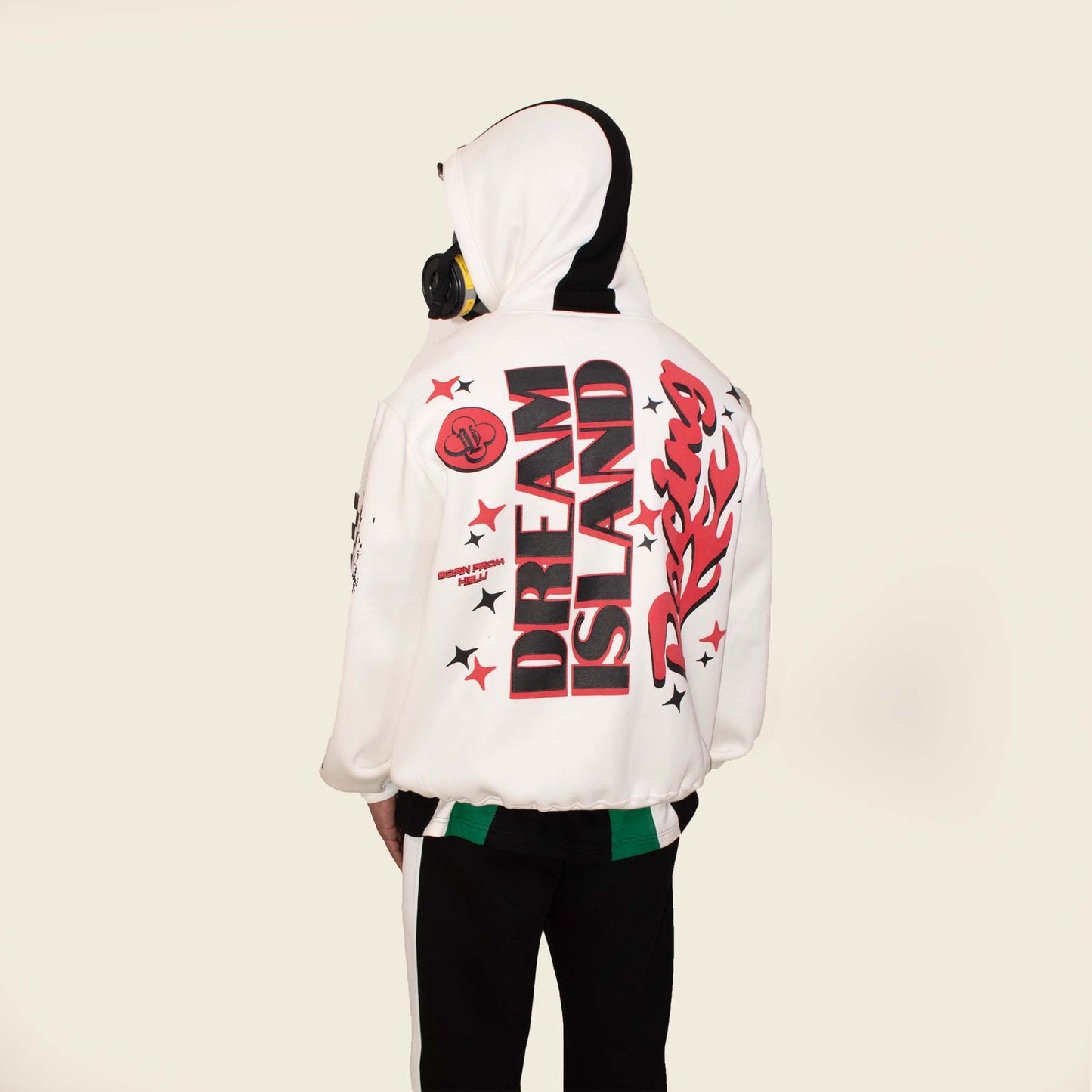 EAGLE RACING HOODIE - OFF WHITE
