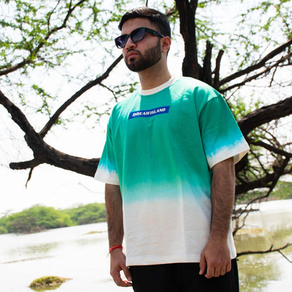 PANTHER T-SHIRT - OMBRE JADE