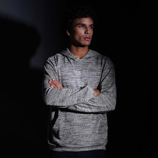 MELANGE WOOL HOODIE