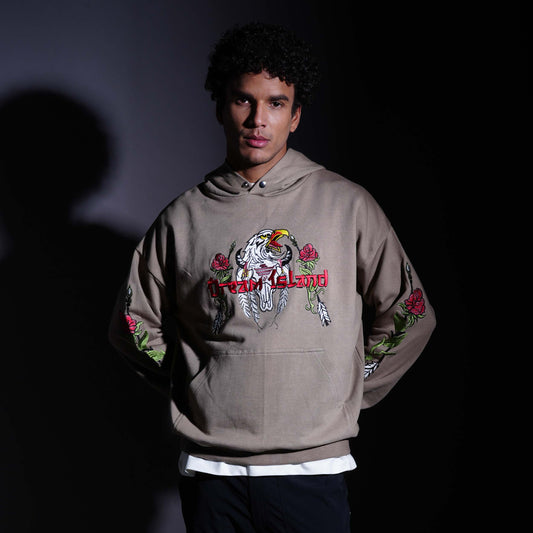 SPIRIT OF AN EAGLE HOODIE - FERN
