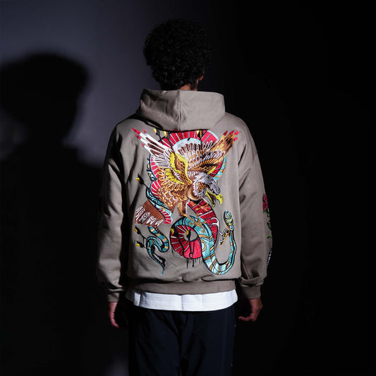 SPIRIT OF AN EAGLE HOODIE - FERN