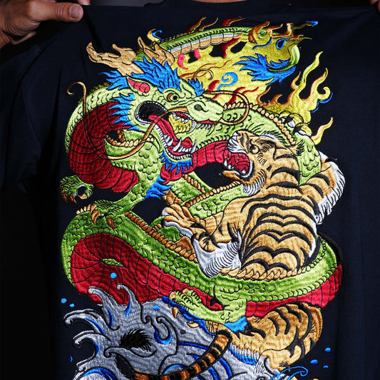 SPIRIT OF THE DRAGON T-SHIRT - JET BLACK
