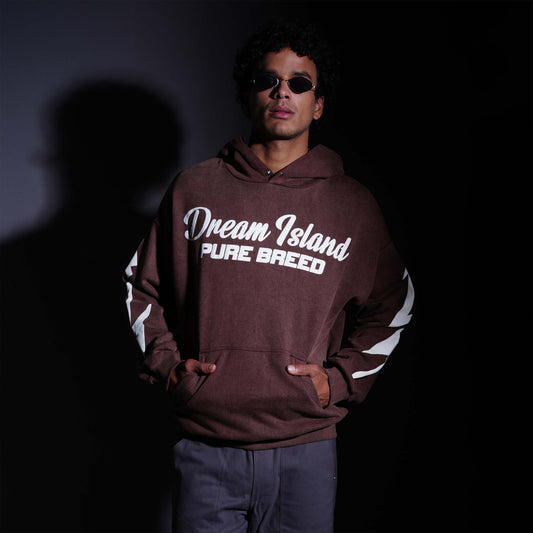 PURE BREED HOODIE - VINTAGE BROWN