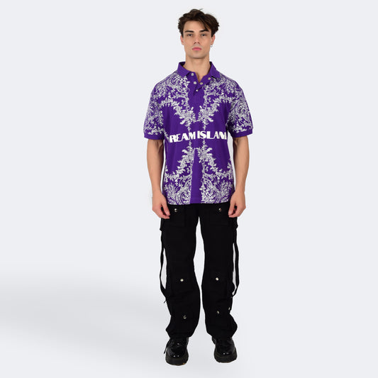 RENAISSANCE POLO T-SHIRT - INDIGO