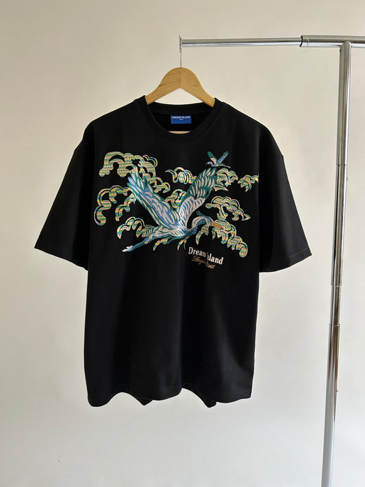 Angel's Spirit T-shirt in Jet Black