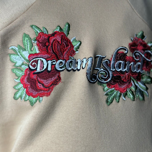 SPIRIT OF THE DRAGON AND TIGER HOODIE - BEIGE
