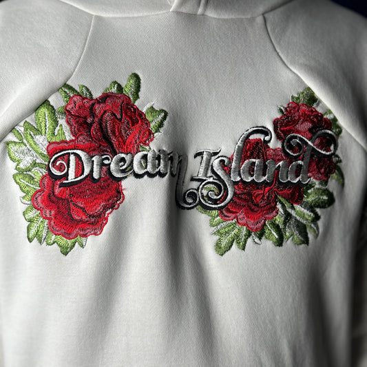 SPIRIT OF THE DRAGON AND TIGER HOODIE - WHITE