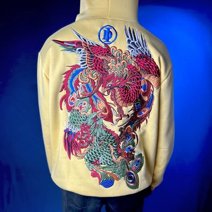 PHOENIX CLASH HOODIE - LEMON