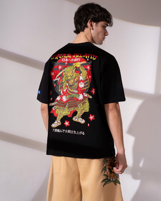 KATANA BLOOM T-SHIRT - BLACK