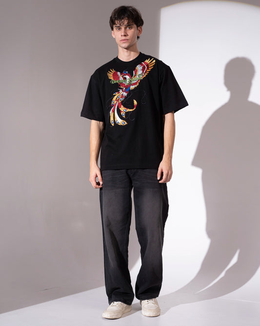 PHOENIX CLASH T-SHIRT- BLACK
