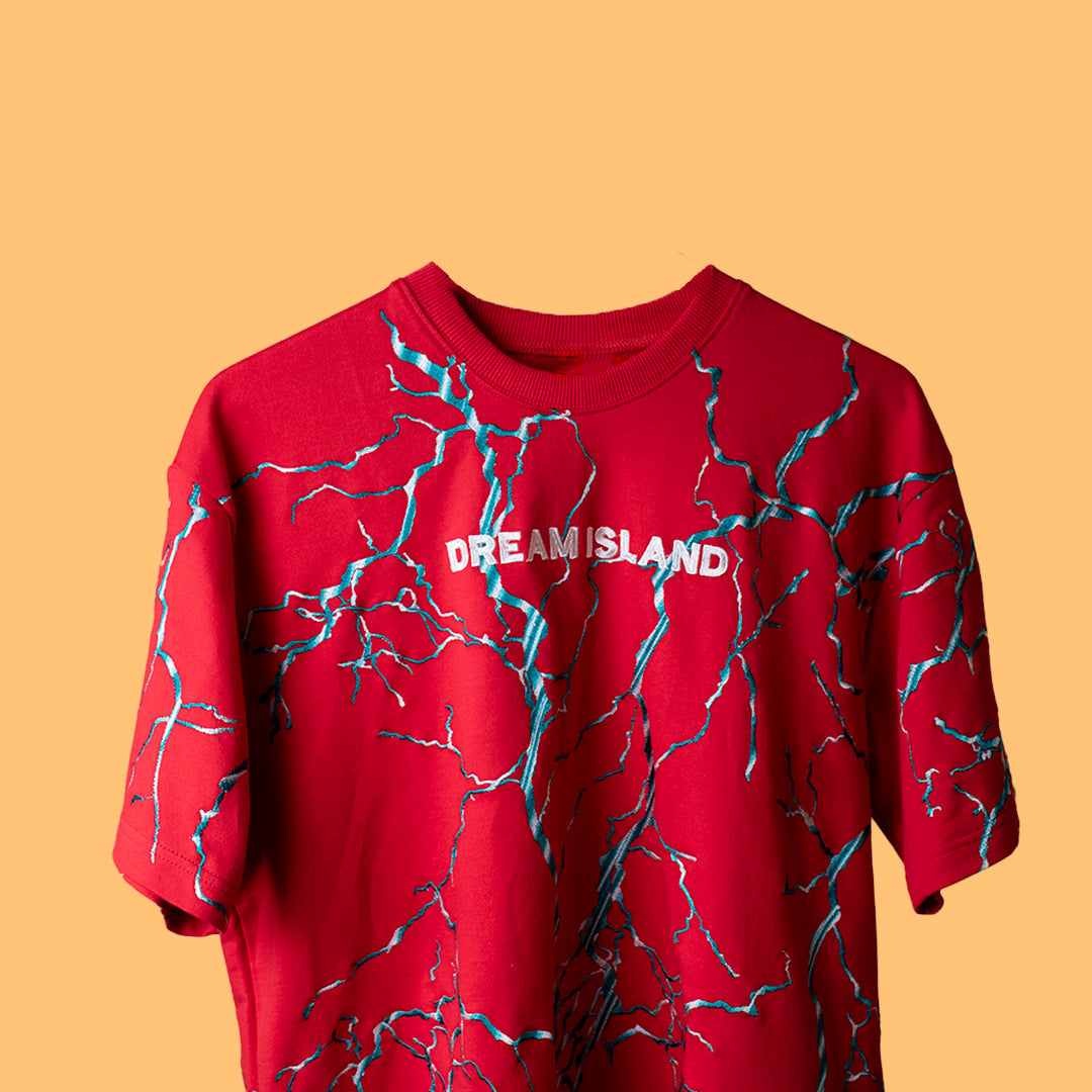 Rain In Hell T-shirt in Ferrari Red