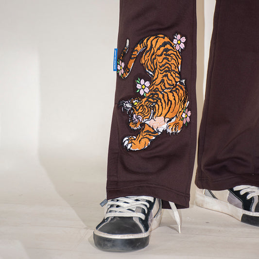 SIBERIAN TIGER SWEATPANTS - MOCHA BROWN (UNISEX)